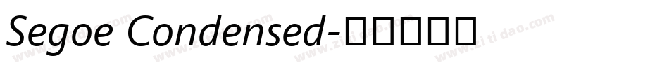 Segoe Condensed字体转换